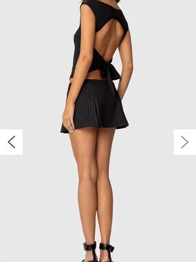 Edikted Fae Square Neck Open Back Top